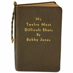 1929 My Twelve Most Difficult Shots by bobby Jones 1st Edition Book in Mint Condition