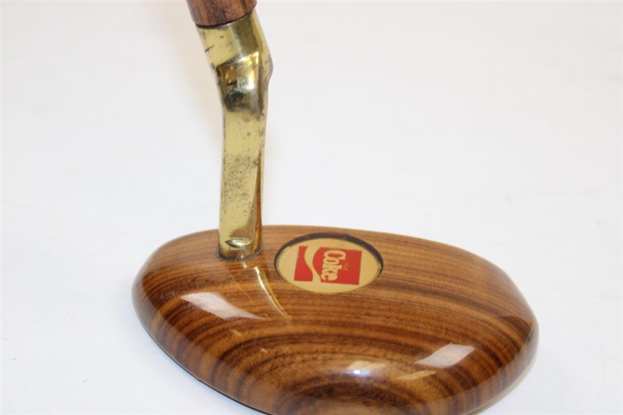 Woodie Golf Design USA Coke Themed Wood Shafted Putter w/Marvin Young Shaft Stamp