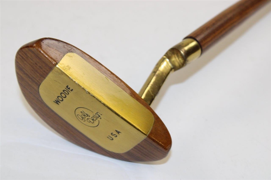 Woodie Golf Design USA Coke Themed Wood Shafted Putter w/Marvin Young Shaft Stamp