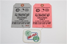 Lot of 2 1980 Pga Championship Tickets And 1 Patch (Nicklaus Win)