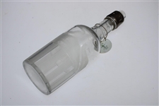 Circa 1910-1911 Hawkes Cut Glass Whiskey Decanter w/Bone China Rum Label - 11 ½” tall