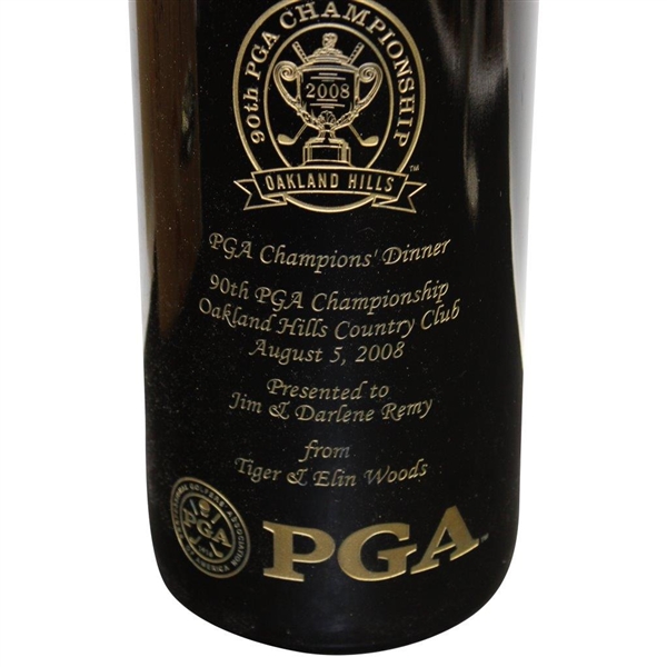 Tiger Woods & Elin Woods 2008 PGA Champions Dinner Gifted 2005 Far Niente Cabernet in Box