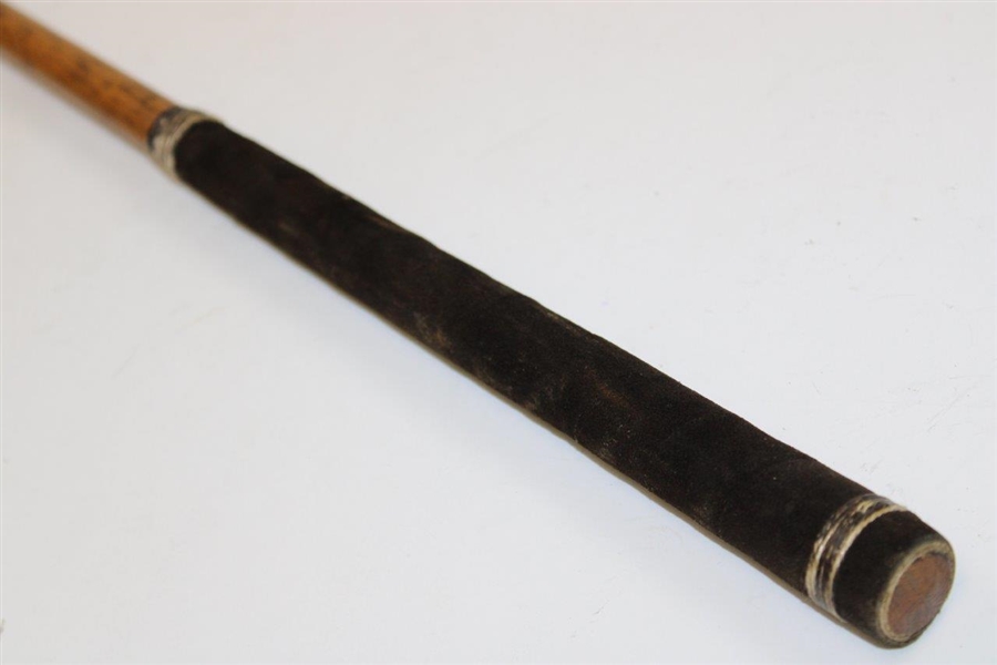Replica T. Morris Stamped Black Head Long Nose Putter with 'Replica' on Shaft
