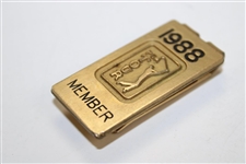 Bobby Clampett's Personal 1988 PGA Tour Member Money Clip/Badge