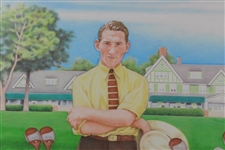 Tommy Armour Major Wins Golf Bags Kathy Crosse Print - Framed