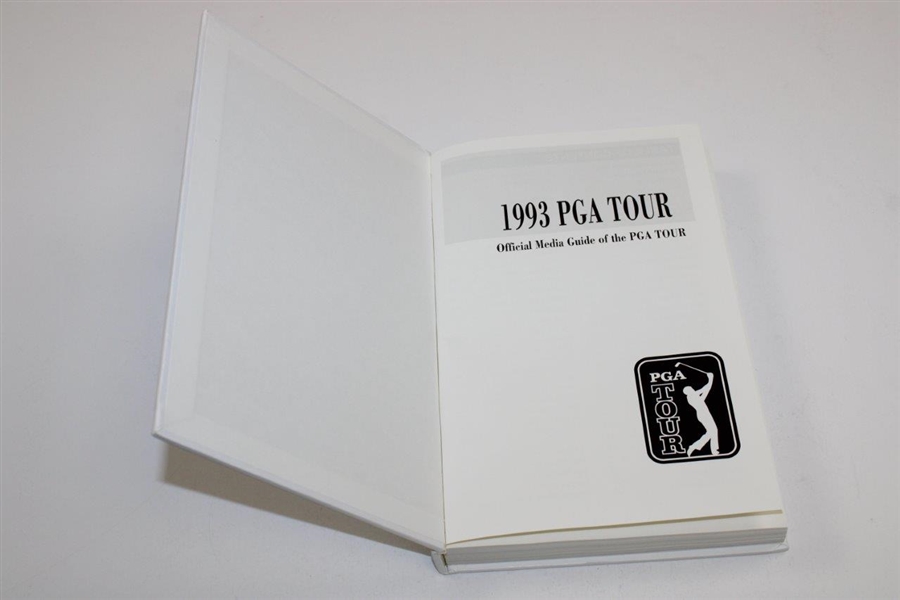 Payne Stewart's Personal 1993 PGA Tour Media Guide Book