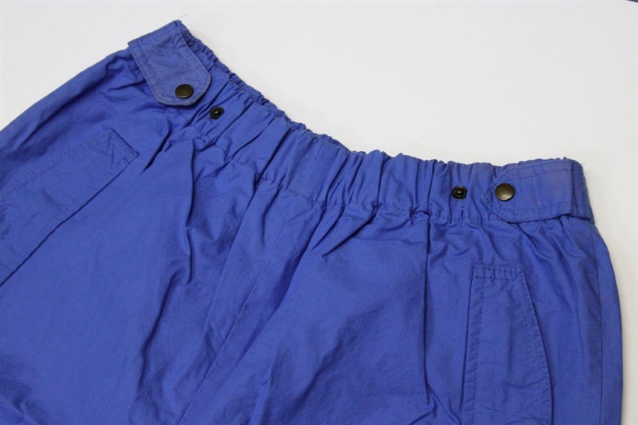 Payne Stewart's Personal Used 'Bobby Jones Collection' Blue Golf Rain Pants