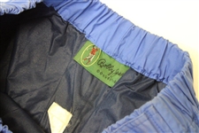 Payne Stewart's Personal Used 'Bobby Jones Collection' Blue Golf Rain Pants