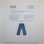 Payne Stewart's Personal Used 'Bobby Jones Collection' Blue Golf Rain Pants