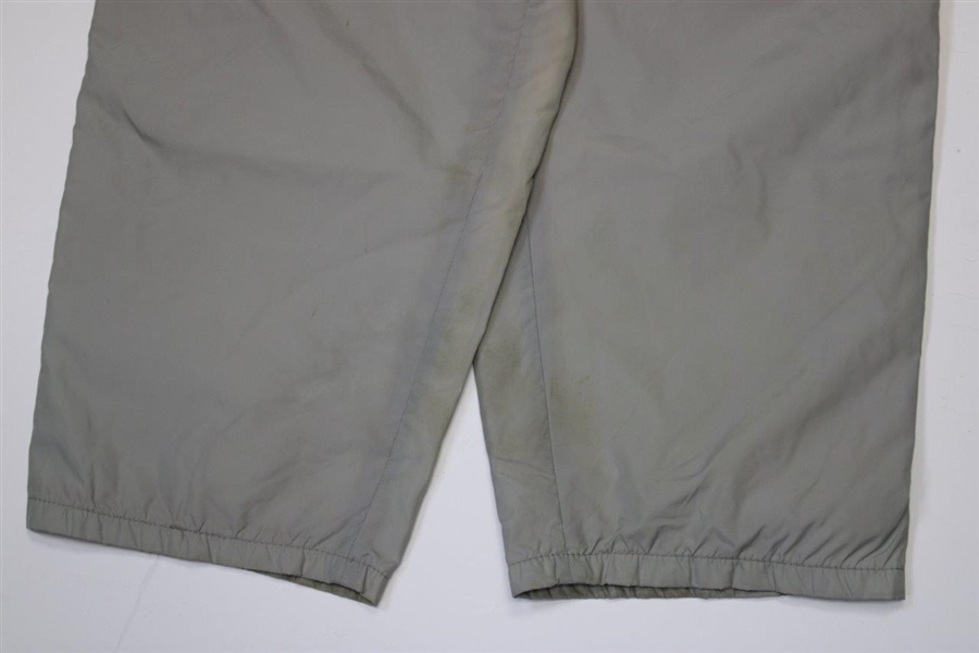 Payne Stewart's Personal Used Gore-Tex Gray Golf Rain Pants