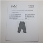 Payne Stewart's Personal Used Gore-Tex Gray Golf Rain Pants