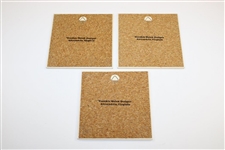 Payne Stewart's Three (3) TPC Red/White/Blue Ceramic Frankie Welch Trivets