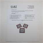 Payne Stewart's Three (3) TPC Red/White/Blue Ceramic Frankie Welch Trivets
