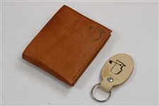 Undated Masters Tournament Logo Genuine Leather Wallet with Keychain