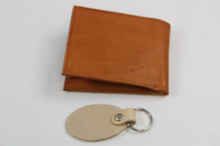 Undated Masters Tournament Logo Genuine Leather Wallet with Keychain