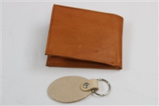 Undated Masters Tournament Logo Genuine Leather Wallet with Keychain
