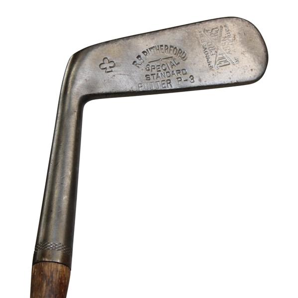 Left Handed R. B. Rutherford Hickory P-3 Putter
