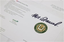 Nick Price, Tony Jacklin & Mark Calcavecchia Signed Urbana CC Official Scorecards JSA ALOA