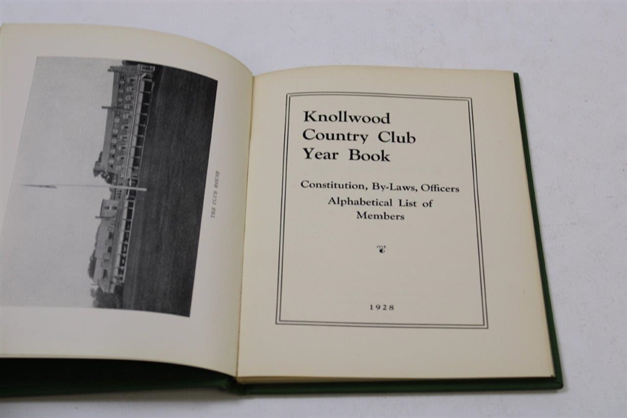 1928 'Knollwood Country Club' Year Book - Constitution, By-Laws, Officers & List of Members