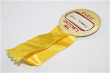 Sam Snead's Undated Guest-Contestant's Wife Badge with Ribbon