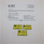 Sam Snead's 1981 PGA Championship at Atlanta Athletic Club PGA GUEST Badges