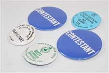 Sam Snead's Canadian Open, Grand Prix International, Peter Jackson & 'Contestant' Badges