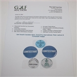 Sam Snead's Canadian Open, Grand Prix International, Peter Jackson & 'Contestant' Badges