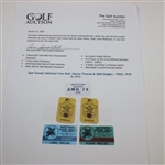 Sam Snead's National Four-Ball, Danny Thomas & GMO Badges - 1969, 1970 & 1974