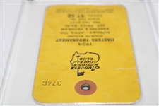 1954 Masters Tournament Sunday 4th Round Ticket #3746