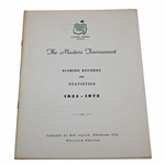 1974 Augusta National The Masters Tournament Scoring Records & Statistics Booklet - Inglish