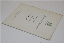 1974 Augusta National 'The Masters Tournament Scoring Records & Statistics' Booklet - Inglish