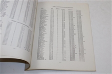 1974 Augusta National 'The Masters Tournament Scoring Records & Statistics' Booklet - Inglish