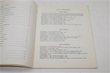 1978 Augusta National 'The Masters Tournament Scoring Records & Statistics' Booklet - Inglish