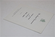 1985 Augusta National 'The Masters Tournament Scoring Records & Statistics' Booklet - Inglish
