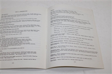 1985 Augusta National 'The Masters Tournament Scoring Records & Statistics' Booklet - Inglish