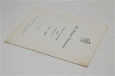 1990 Augusta National 'The Masters Tournament Scoring Records & Statistics' Booklet - Inglish