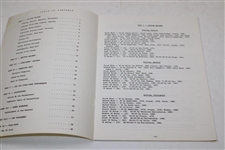 1990 Augusta National 'The Masters Tournament Scoring Records & Statistics' Booklet - Inglish