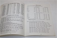 1990 Augusta National 'The Masters Tournament Scoring Records & Statistics' Booklet - Inglish