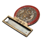 1969 Women’s USGA Women’s Amateur Golf Contestant Badge Catherine Lacoste Las Colinas CC