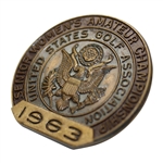 1963 USGA Senior Women’s Amateur Championship Contestant Badge CC of Florida