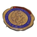 1911 U.S. Women’s Amateur at Baltusrol GC Contestant Badge - Margaret Curtis Win