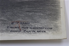 Early 1930's Cascade Hills Country Club Grand Rapids Michigan 14Th Hole Green - Wendell Miller Collection