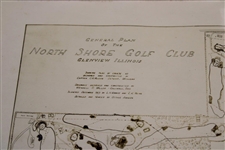Early 1930's North Shore Golf Club of Glenview, Illinois Course Plan - Wendell Miller Collection