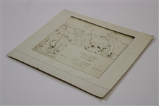 Early 1930's North Shore Golf Club of Glenview, Illinois Course Plan - Wendell Miller Collection