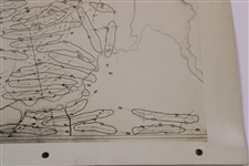 Early 1930's Medinah Country Club of Medinah Ill. Drainage Plan - Wendell Miller Collection