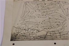 Early 1930's Medinah Country Club of Medinah Ill. Drainage Plan - Wendell Miller Collection