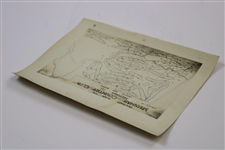 Early 1930's Medinah Country Club of Medinah Ill. Drainage Plan - Wendell Miller Collection