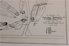 Early 1930's Ridgewood Golf Course of Cleveland, Ohio Drainage Plan - Wendell Miller Collection