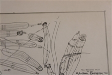 Early 1930's Ridgewood Golf Course of Cleveland, Ohio Drainage Plan - Wendell Miller Collection