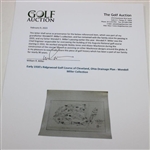 Early 1930's Ridgewood Golf Course of Cleveland, Ohio Drainage Plan - Wendell Miller Collection